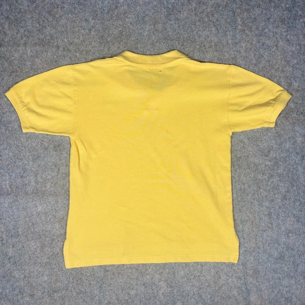 GAP Polo Shirt Boys XL Yellow Short‎ Sleeve Cotton Pique Classic Preppy Top VTG